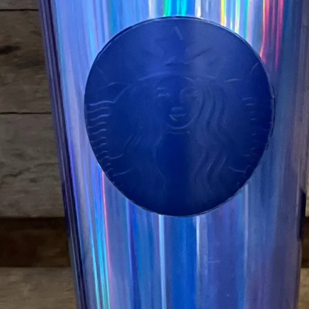 Starbucks 2022 Purple Fall Kaleidoscope Iridescent Dome 24OZ Vent Tumbler